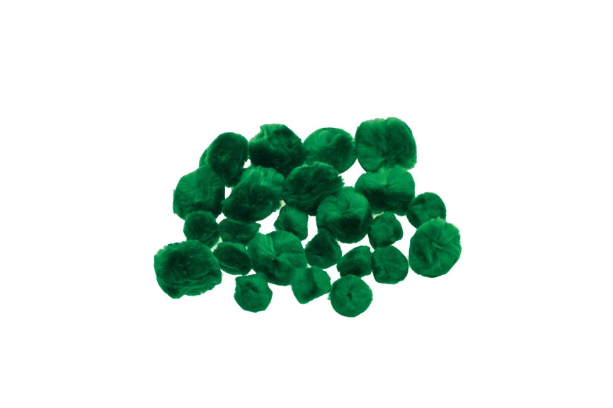 Pompony super puszyste zielone POM36 Brewis